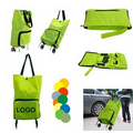 Collapsible Foldable Wheeled Shopping Cart Bag